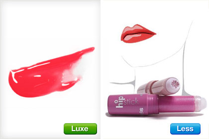 Makeup   on Less Vs  Luxe Lipsticks   Get The Look For Less In Makeup  Yay
